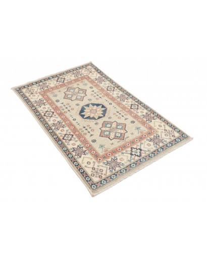 Tappeto Kazak Afghanistan marrone azzurro 78x125