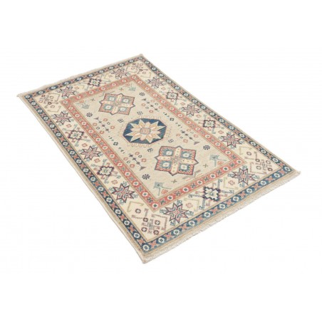 Tappeto Kazak Afghanistan marrone azzurro 78x125