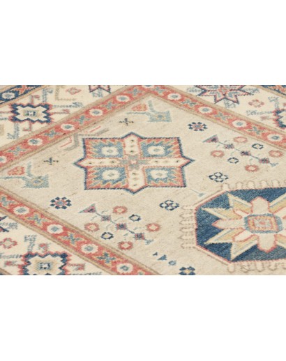 Tappeto Kazak Afghanistan marrone azzurro 78x125