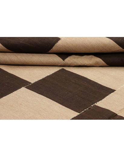 Tappeto Kilim Kavir Persia marrone verde 222x285