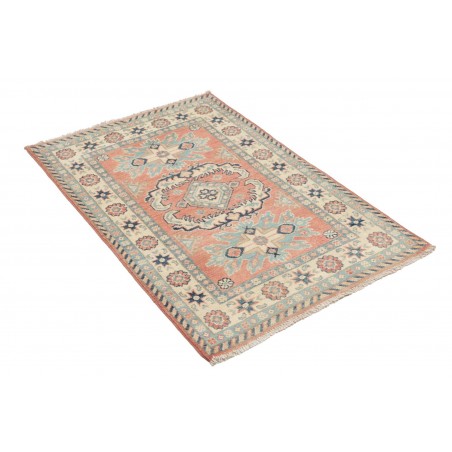 Tappeto Kazak Afghanistan beige azzurro 81x122