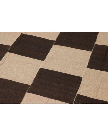 Tappeto Kilim Kavir Persia marrone verde 222x285