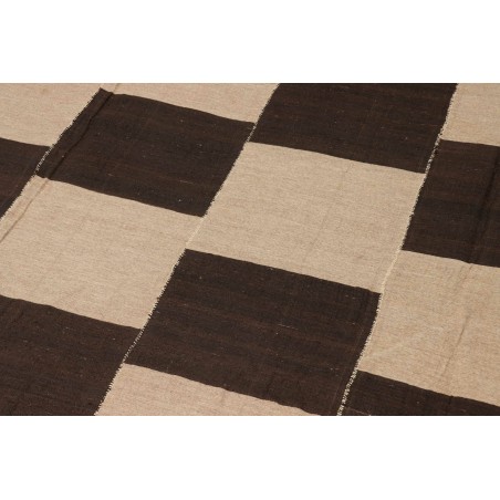 Tappeto Kilim Kavir Persia marrone verde 222x285
