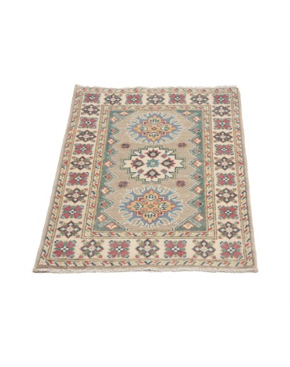 Tappeto Kazak Afghanistan azzurro beige 62x94