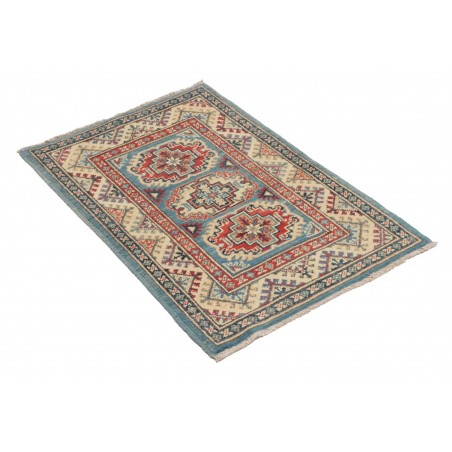 Tappeto Kazak Afghanistan azzurro beige 61x92