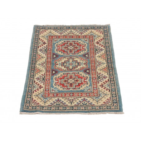 Tappeto Kazak Afghanistan azzurro beige 61x92