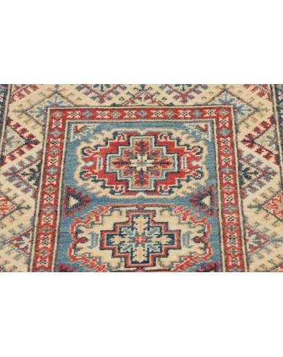 Tappeto Kazak Afghanistan azzurro beige 61x92