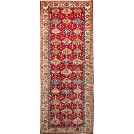 Tappeto Kazak Fine Pakistan marrone giallo 154x389