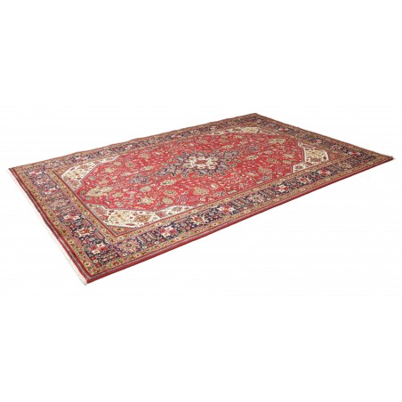 Tappeto Tabriz Persia marrone giallo 197x300