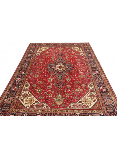 Tappeto Tabriz Persia marrone giallo 197x300