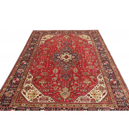 Tappeto Tabriz Persia marrone giallo 197x300