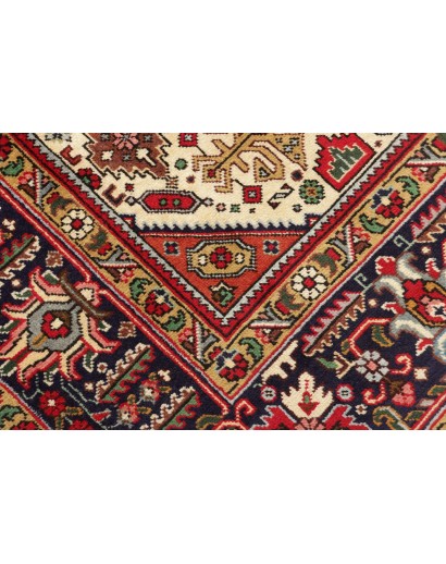 Tappeto Tabriz Persia marrone giallo 197x300