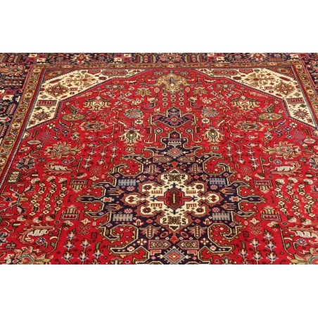 Tappeto Tabriz Persia marrone giallo 197x300