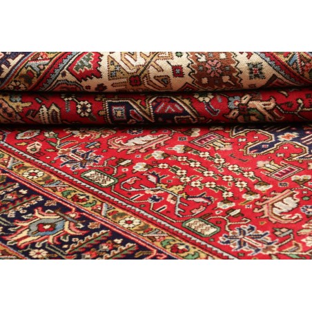 Tappeto Tabriz Persia marrone giallo 197x300