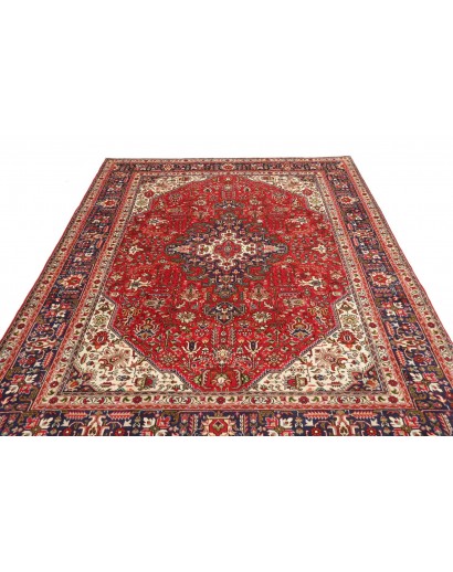 Tappeto Tabriz Persia marrone giallo 204x286