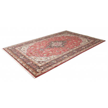 Tappeto Tabriz Persia marrone giallo 200x295