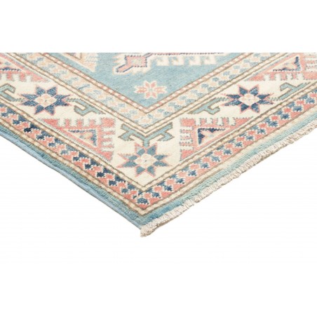 Tappeto Kazak Afghanistan bianco azzurro 100x156