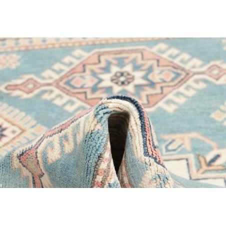 Tappeto Kazak Afghanistan bianco azzurro 100x156