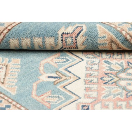 Tappeto Kazak Afghanistan bianco azzurro 100x156