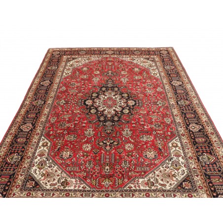 Tappeto Tabriz Persia marrone giallo 200x295
