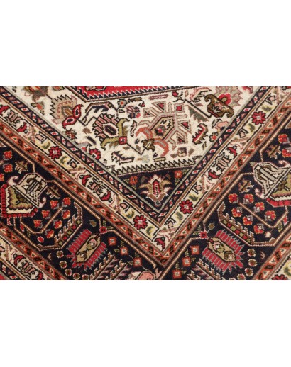 Tappeto Tabriz Persia marrone giallo 200x295