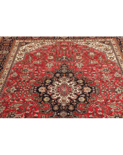 Tappeto Tabriz Persia marrone giallo 200x295