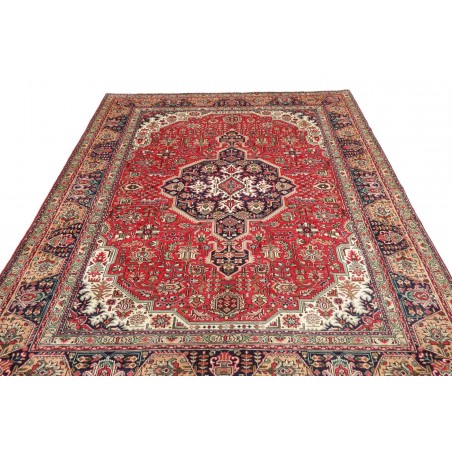 Tappeto Tabriz Persia marrone grigio 200x292