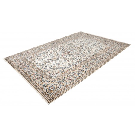 Tappeto Kashan Persia bianco grigio 200x296