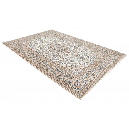 Tappeto Kashan Persia bianco grigio 200x296