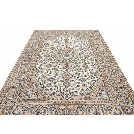 Tappeto Kashan Persia bianco grigio 200x296