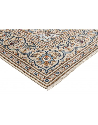 Tappeto Kashan Persia bianco grigio 200x296