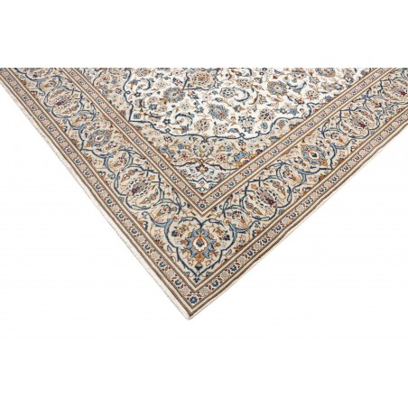 Tappeto Kashan Persia bianco grigio 200x296