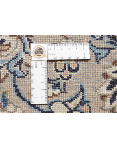 Tappeto Kashan Persia bianco grigio 200x296