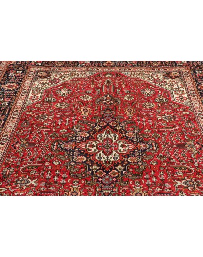 Tappeto Tabriz Persia marrone giallo 195x300