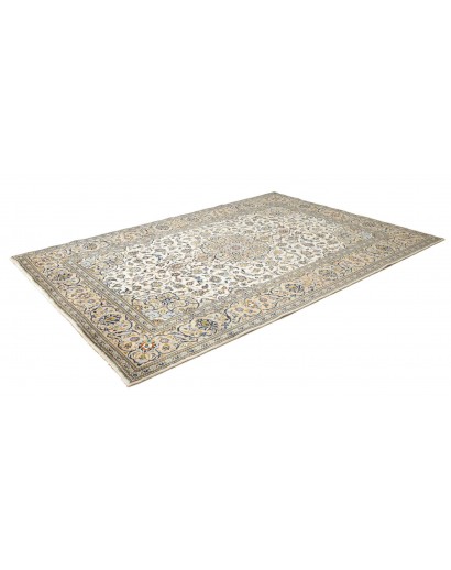 Tappeto Kashan Persia beige grigio 200x287
