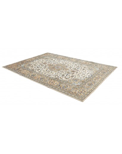 Tappeto Kashan Persia beige grigio 200x287