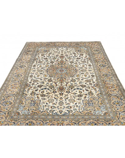 Tappeto Kashan Persia beige grigio 200x287
