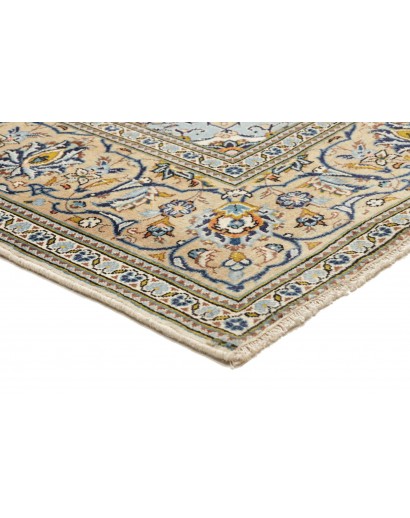 Tappeto Kashan Persia beige grigio 200x287