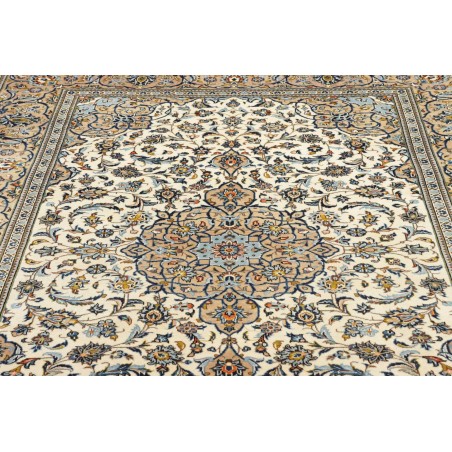 Tappeto Kashan Persia beige grigio 200x287
