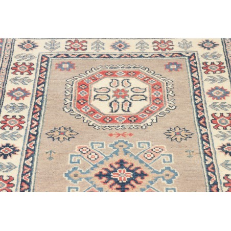Tappeto Kazak Afghanistan azzurro grigio 85x291