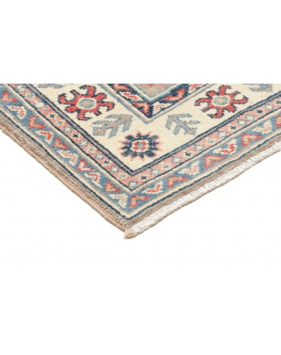 Tappeto Kazak Afghanistan azzurro grigio 85x291