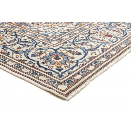 Tappeto Kashan Persia bianco grigio 196x300