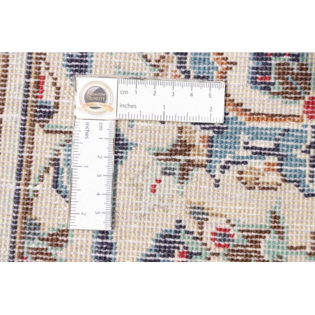 Tappeto Kashan Persia bianco grigio 196x300