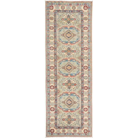 Tappeto Kazak Afghanistan marrone azzurro 77x238