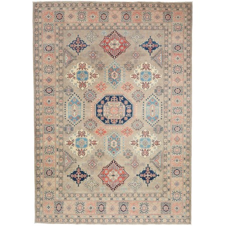 Tappeto Kazak Afghanistan azzurro marrone 208x292