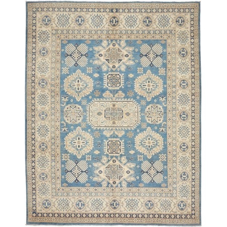 Tappeto Kazak Afghanistan azzurro giallo 241x309