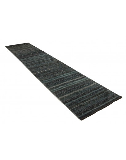 Tappeto Royal Gabbeh Pakistan grigio bianco 90x428