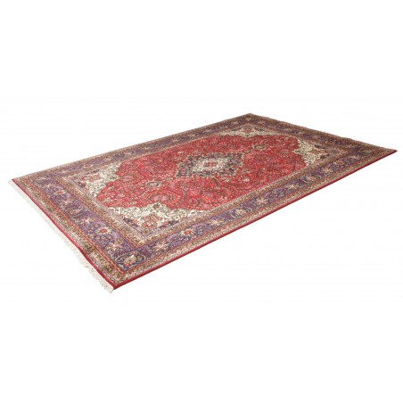 Tappeto Tabriz Persia marrone giallo 194x297