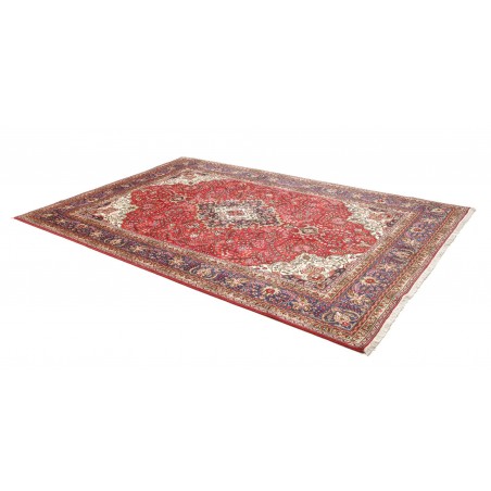 Tappeto Tabriz Persia marrone giallo 194x297