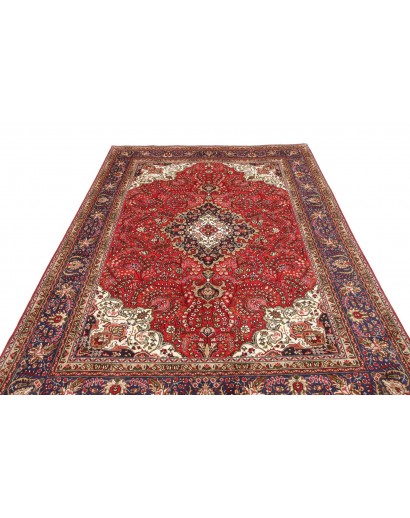 Tappeto Tabriz Persia marrone giallo 194x297